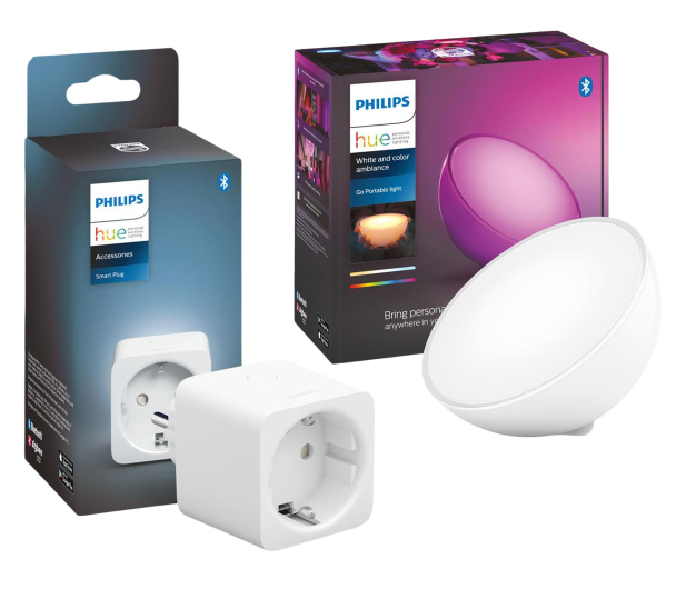Philips Hue Lampa przenośna Go + Inteligentne gniazdko - 1469726 - zdjęcie